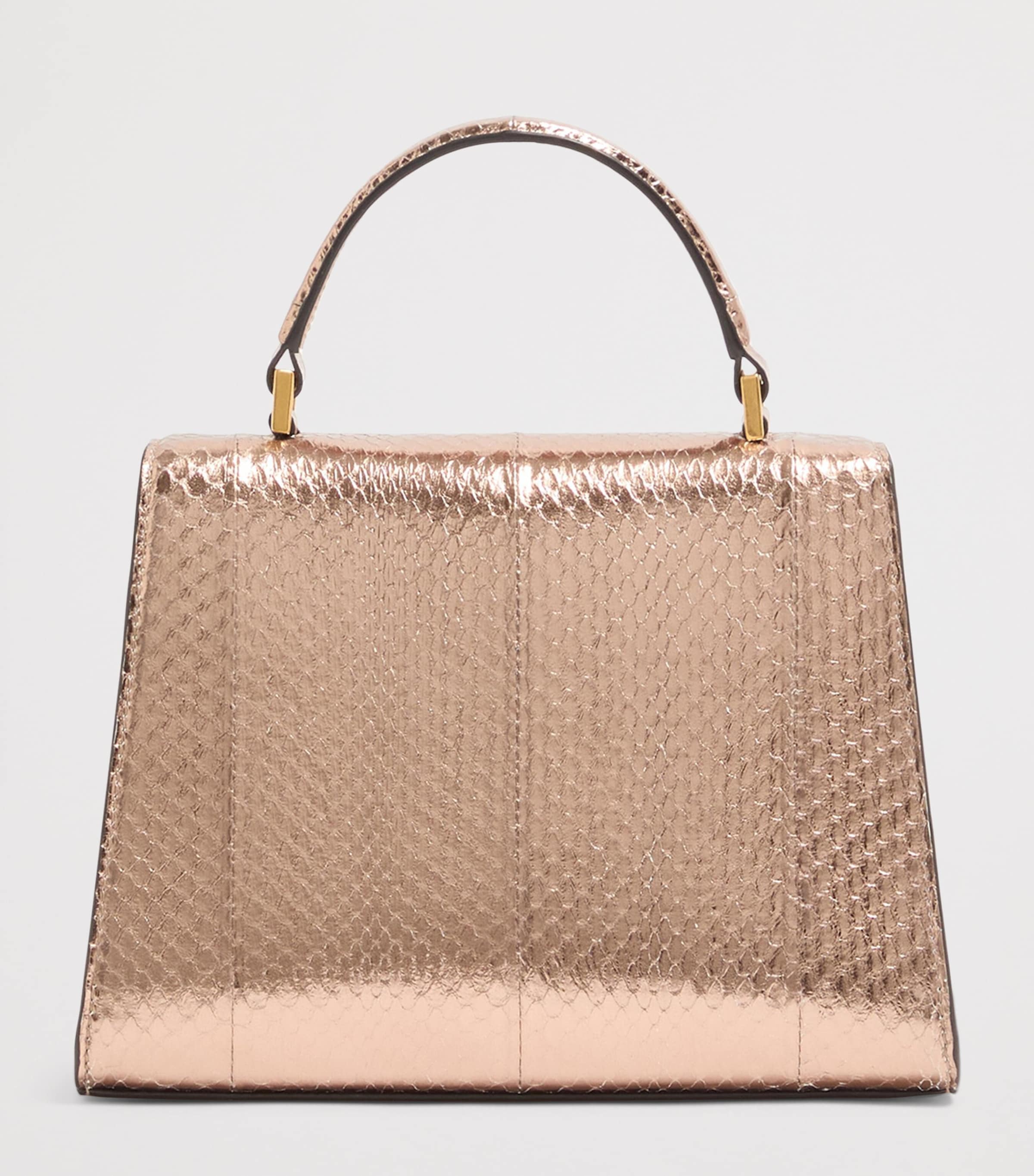 Valentino Garavani small snakeskin VSLING top-handle bag - British product
