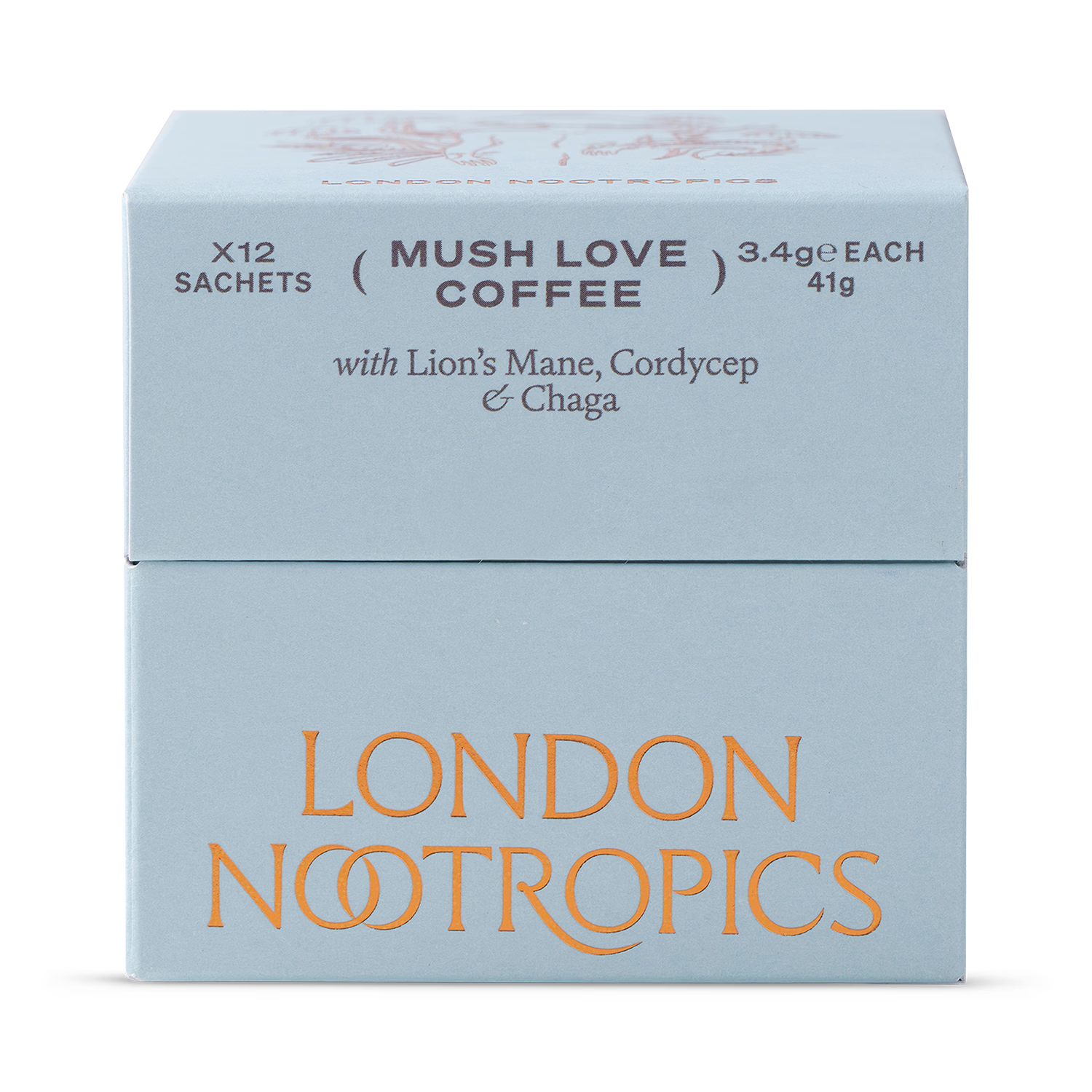 London Nootropics Mush Love Coffee 12 sachets (British brand)