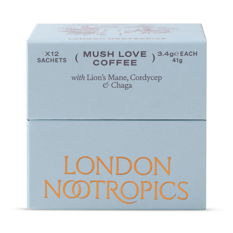 London Nootropics Mush Love Coffee 12 sachets (British brand)