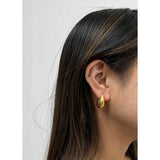 SVNX Mini Waterdrop gold earrings 23mm, imported from the UK