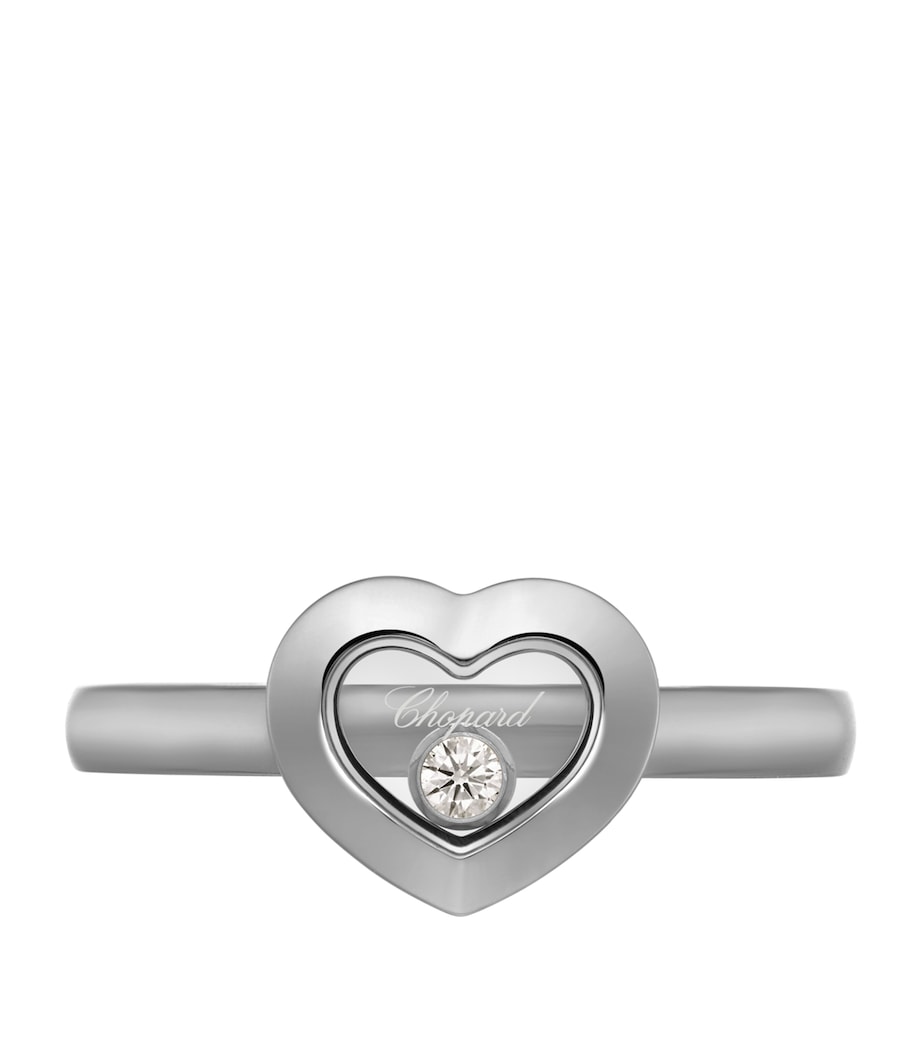 Chopard Happy Diamonds Icons ring white gold dancing diamond, imported from the UK