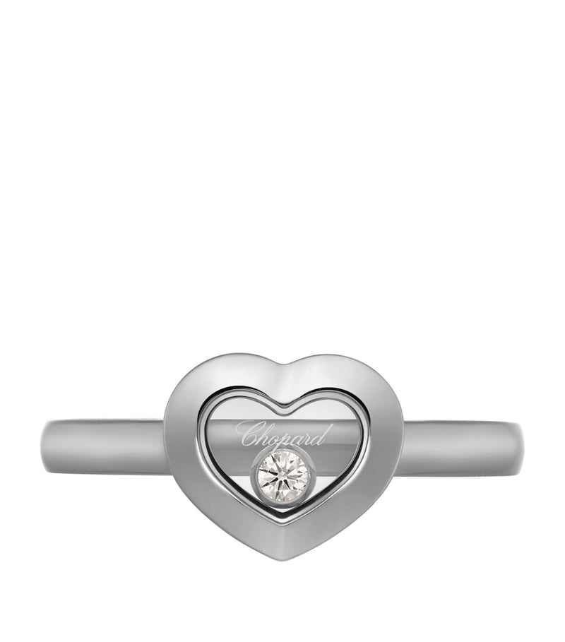 Chopard Happy Diamonds Icons ring white gold dancing diamond, imported from the UK