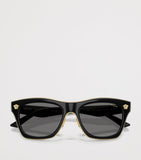 Lunettes de soleil Versace Square Medusa monture en métal doré, version UK