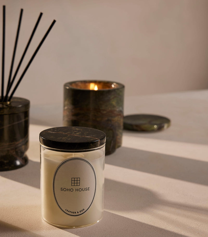 Soho Home Leather & Oud reed diffuser 150ml (British brand)