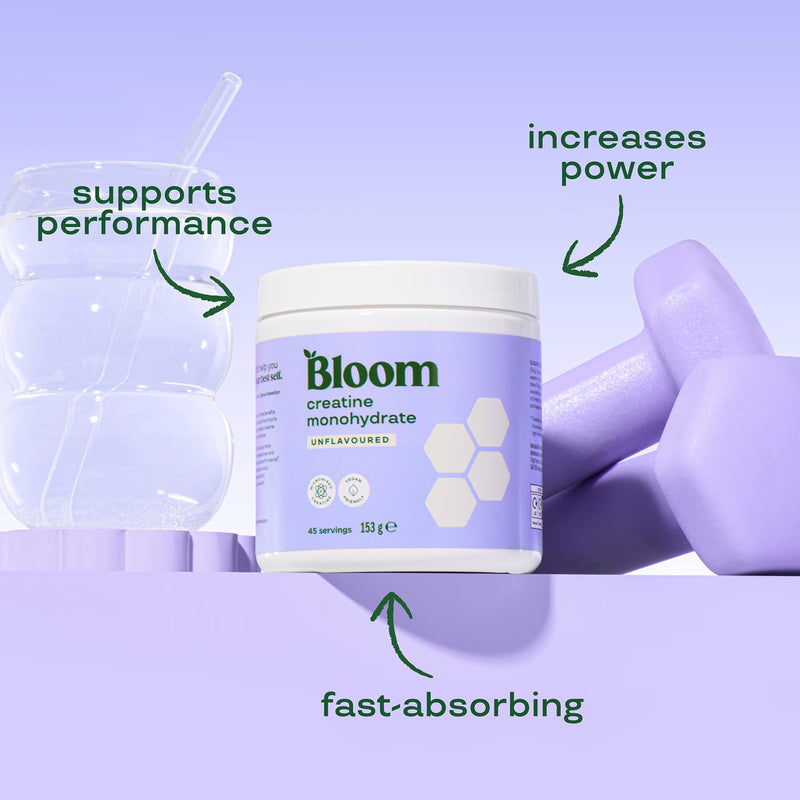 Bloom creatine unflavoured powder 153g (British brand)