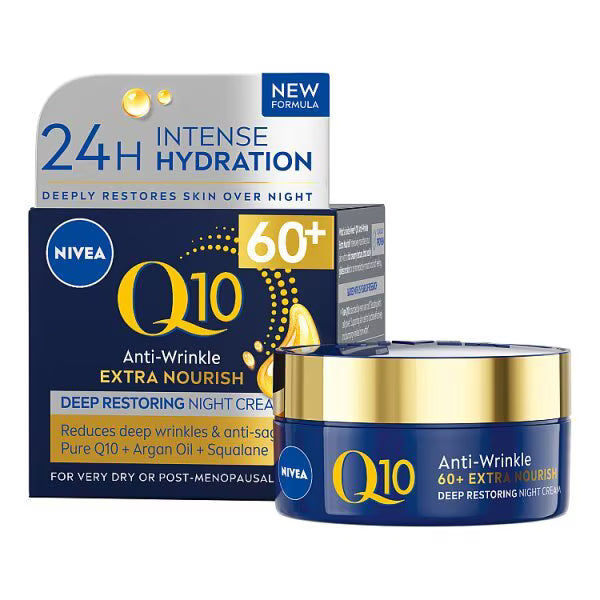 Nivea Q10 Power night cream 50ml, imported from the UK