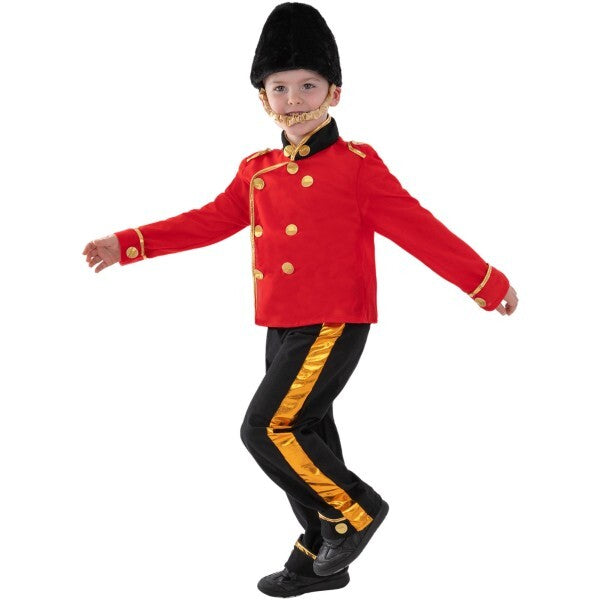 Smiffys Busby Guard Costume in red, imported from the UK