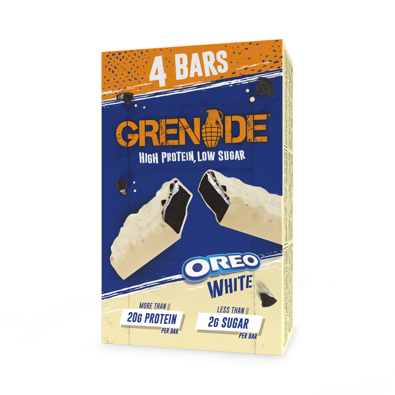 Grenade Oreo white chocolate protein bar 4x60g - British product