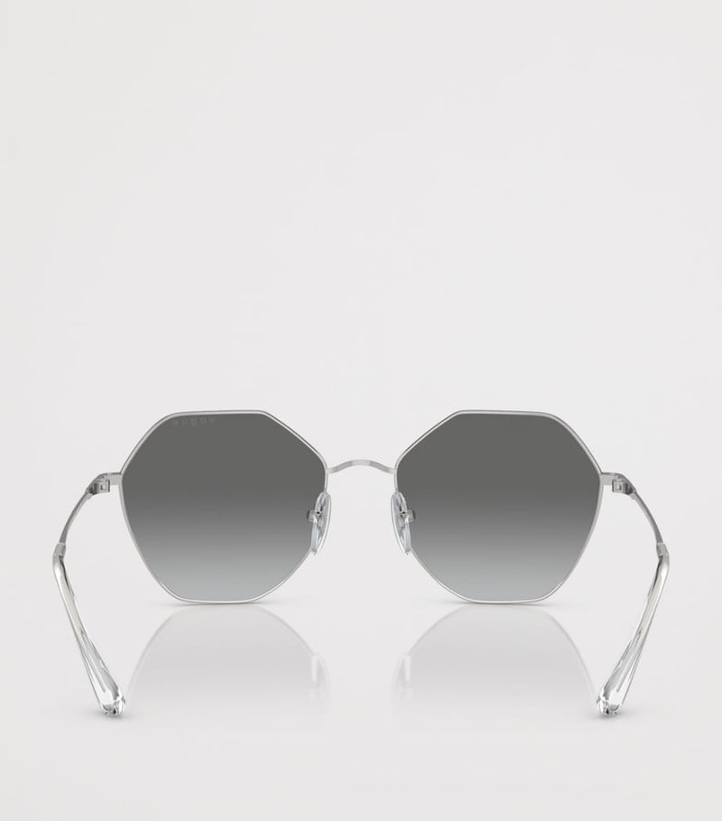 Vogue metal irregular sunglasses gradient lens, UK version