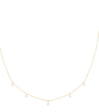 Astrid & Miyu gold pear diamond necklace (British brand)