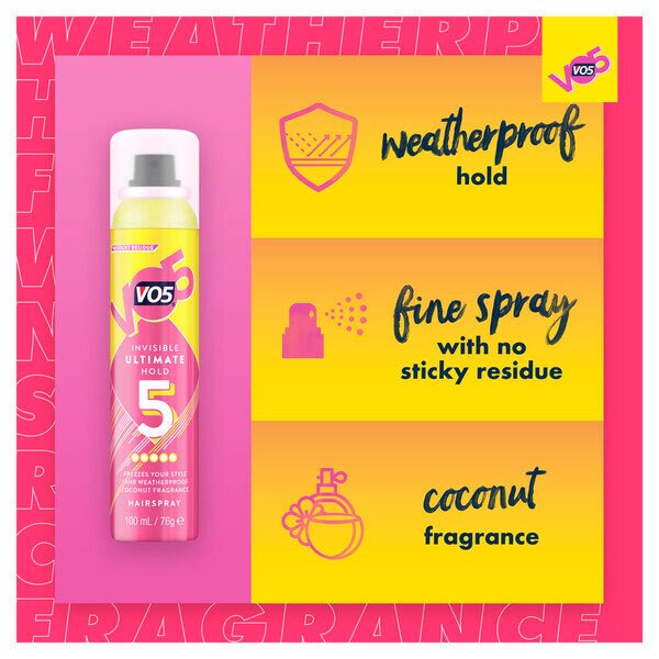 VO5 Ultimate Hold Hairspray 100ml GOODS Superdrug   