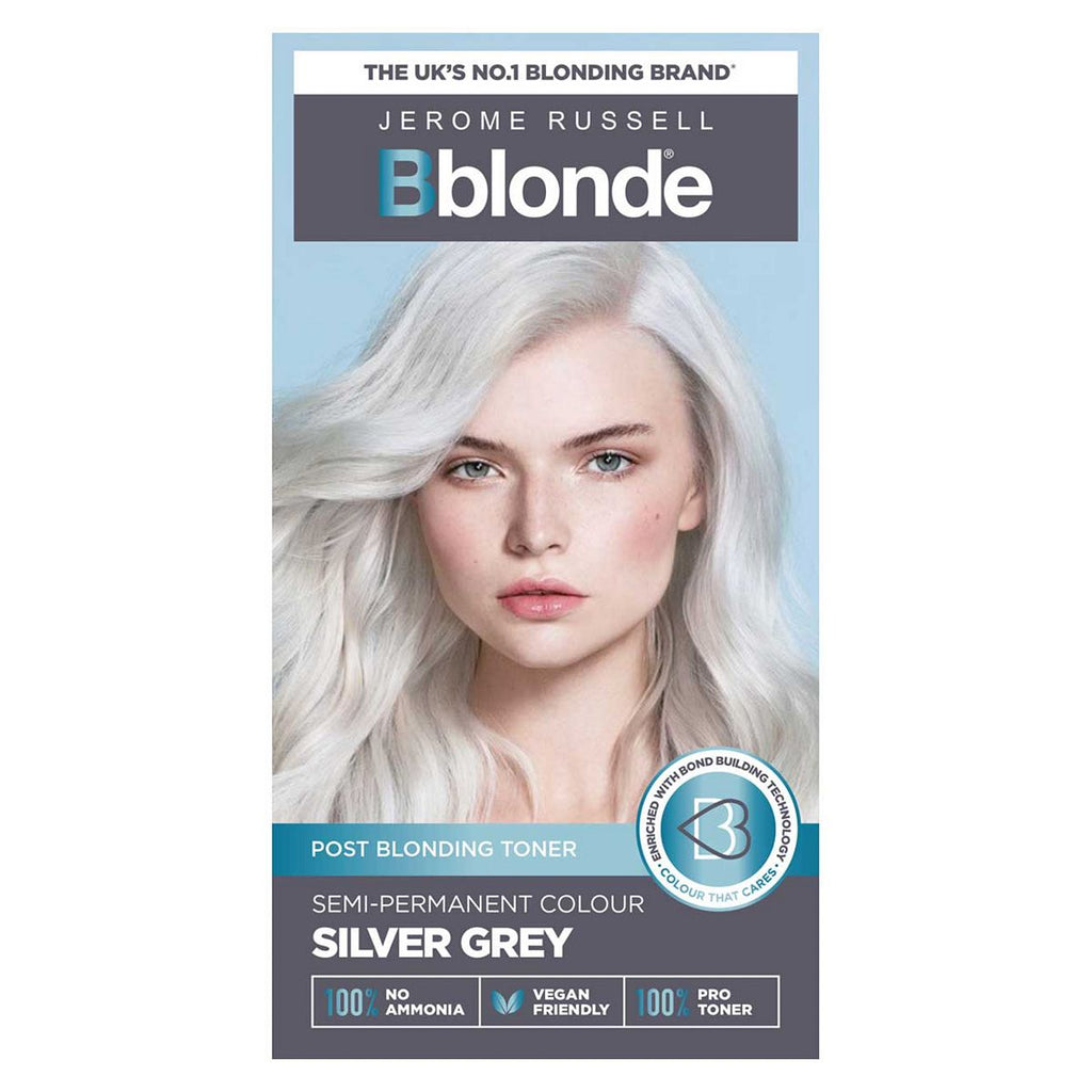 Jerome Russell Bblonde semi permanent toner silver grey kit