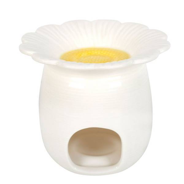 Something Different daisy oil burner stoneware 13.5cm - British product