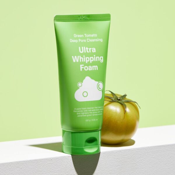 Sungboon Editor Green Tomato cleansing whipping foam 120g, UK version