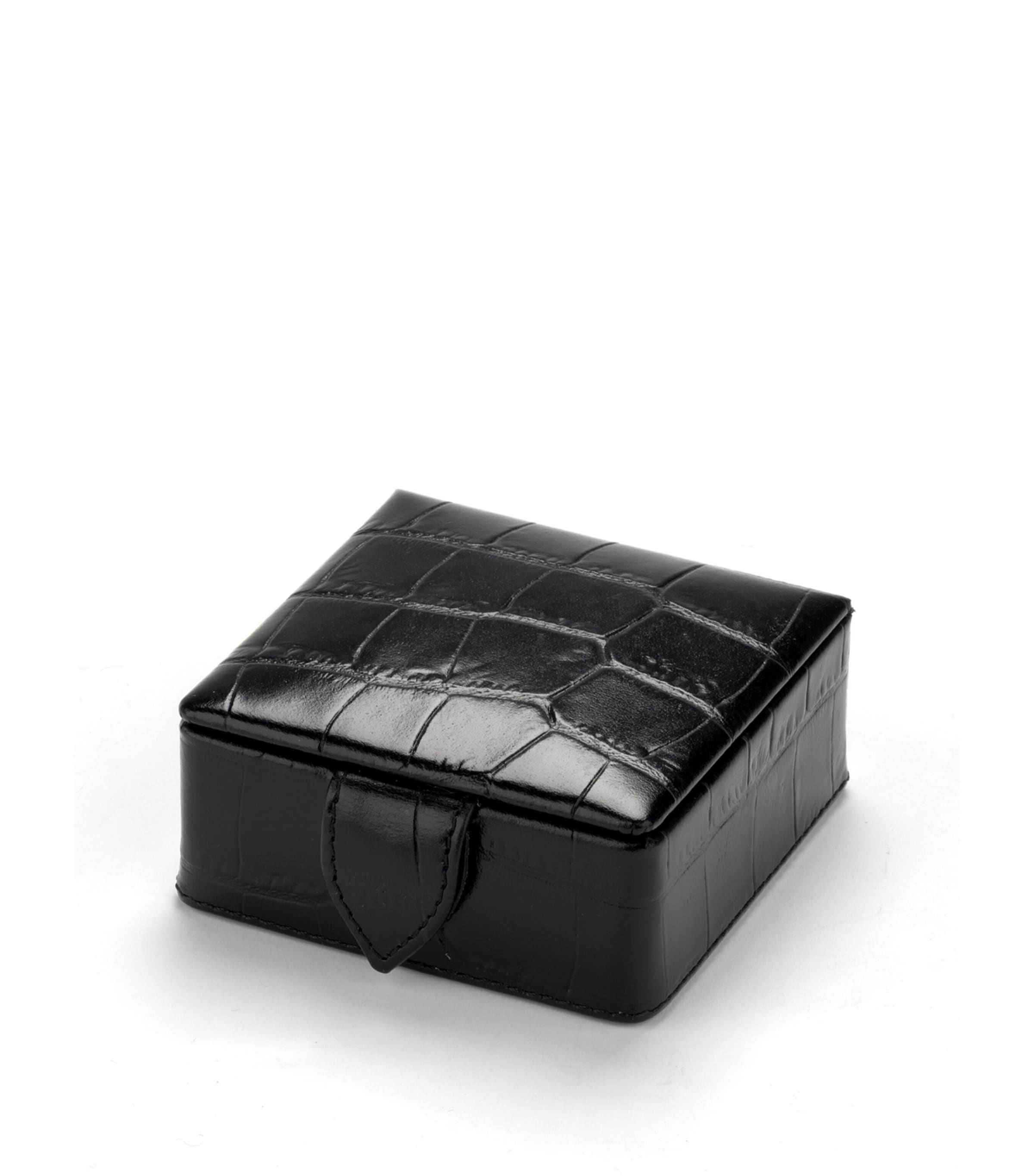 Aspinal of London small leather stud box - British product