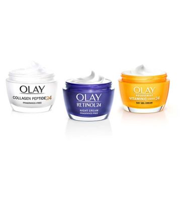 Olay A-Listers with Vitamin C + AHA, Collagen Peptide and Retinol Bundle