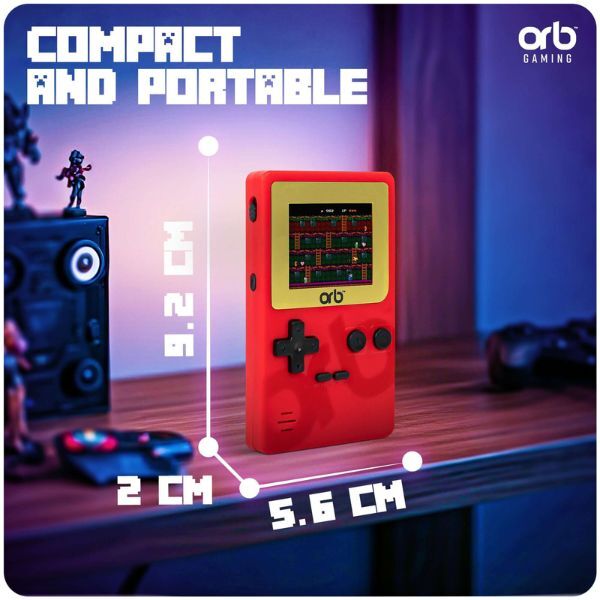 Thumbs Up Orb Retro Mini Handheld Console red (British brand)