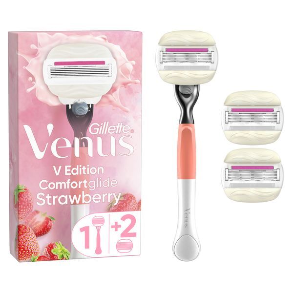 Venus Edition Comfortglide Strawberry Razor Handle +3 Blades