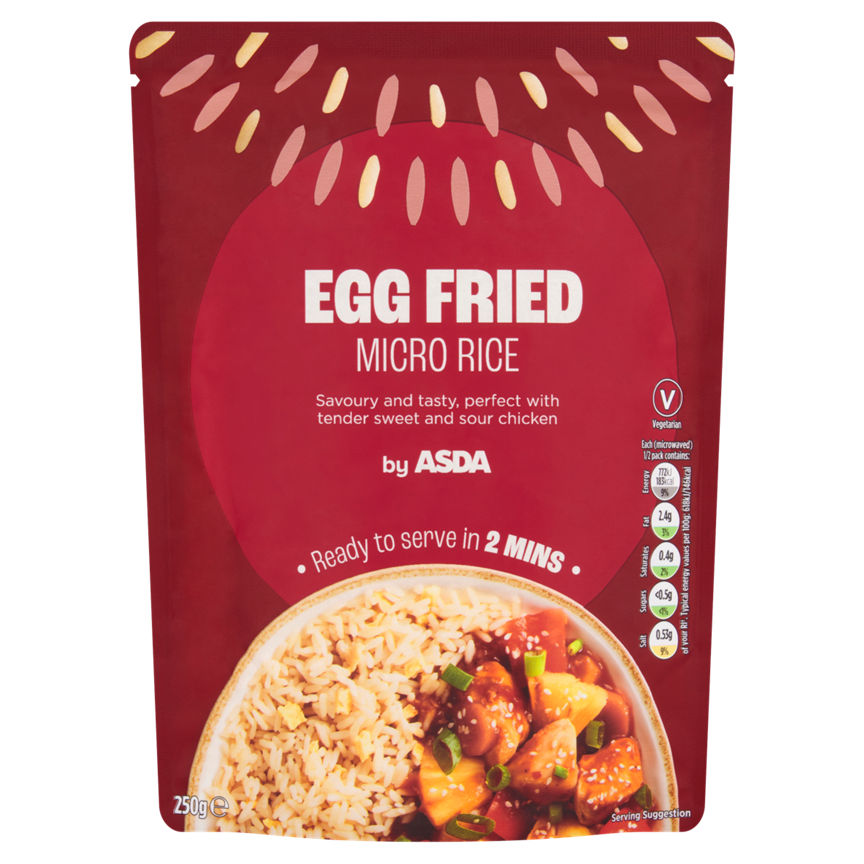 ASDA Egg Fried Micro Rice 250g