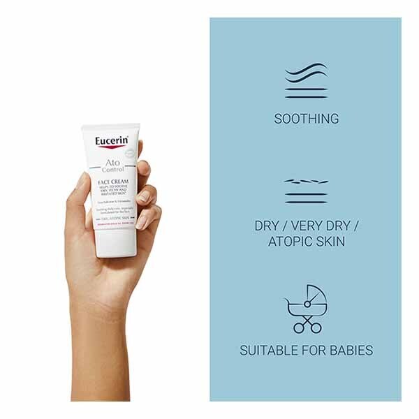 Eucerin AtoControl Face Cream for Dry Itchy Skin 50ml GOODS Superdrug   