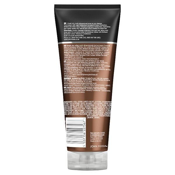 JF Brilliant Brunette Colour Vibrancy Shampoo 250ml GOODS Superdrug   