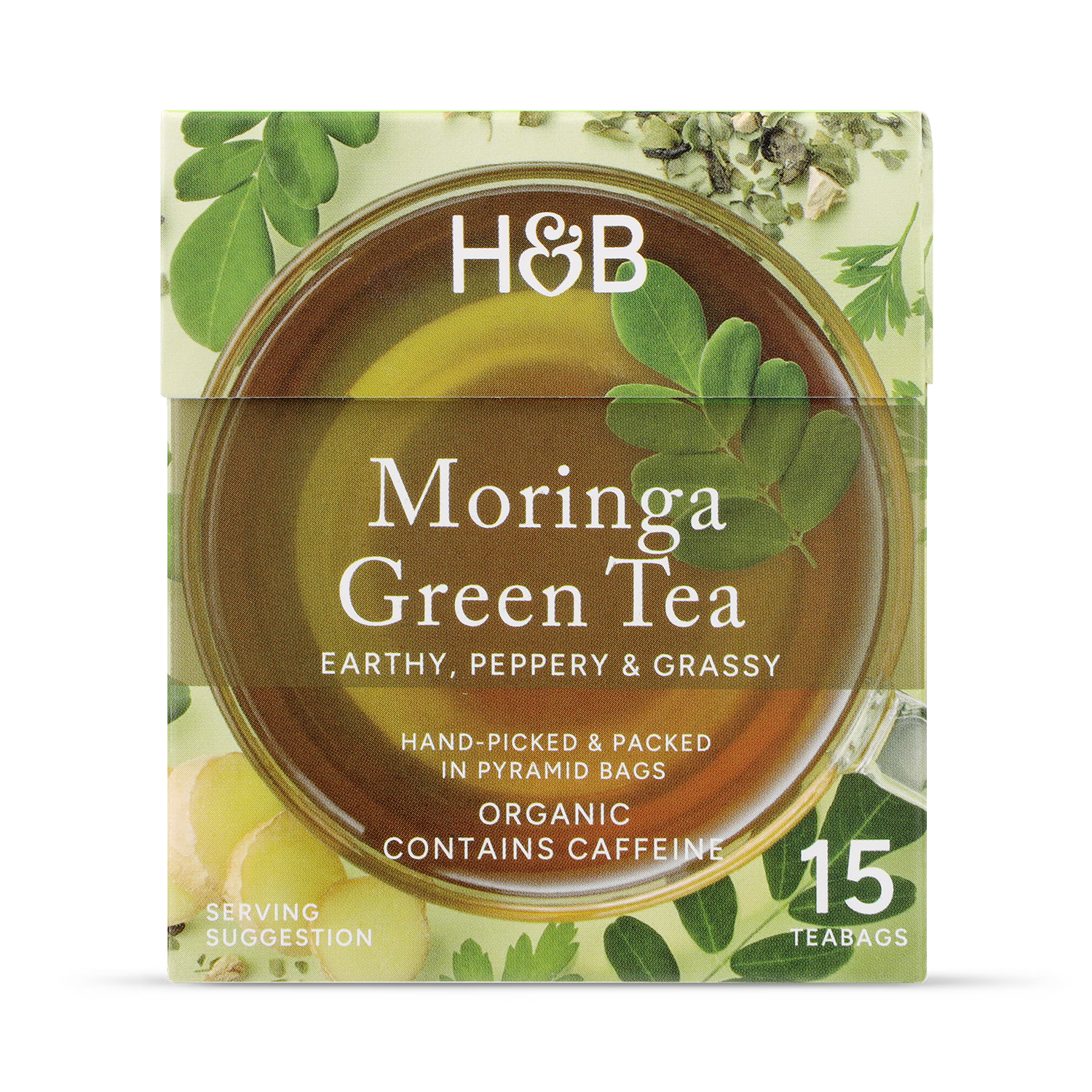 Holland & Barrett Organic Moringa Green Tea 15 bags, UK version
