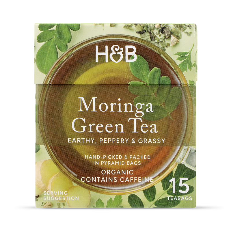Holland & Barrett Organic Moringa Green Tea 15 bags, UK version