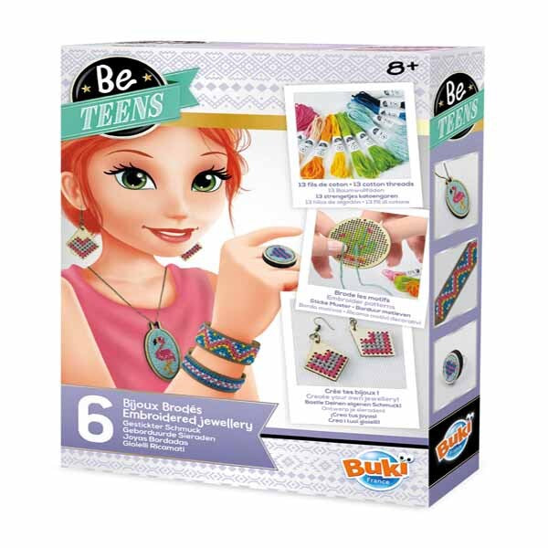 Buki Be Teens embroidered jewellery kit, imported from the UK