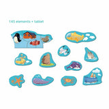DODO magnetic map toy with 118 elements, imported from the UK