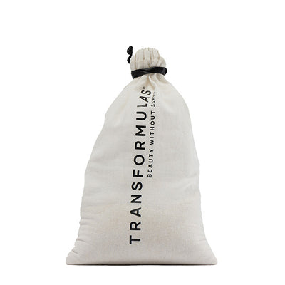 Superdrug Transformulas Dust Bag Natural + Black Ribbon Makeup Bag- Buy online at McGrocer