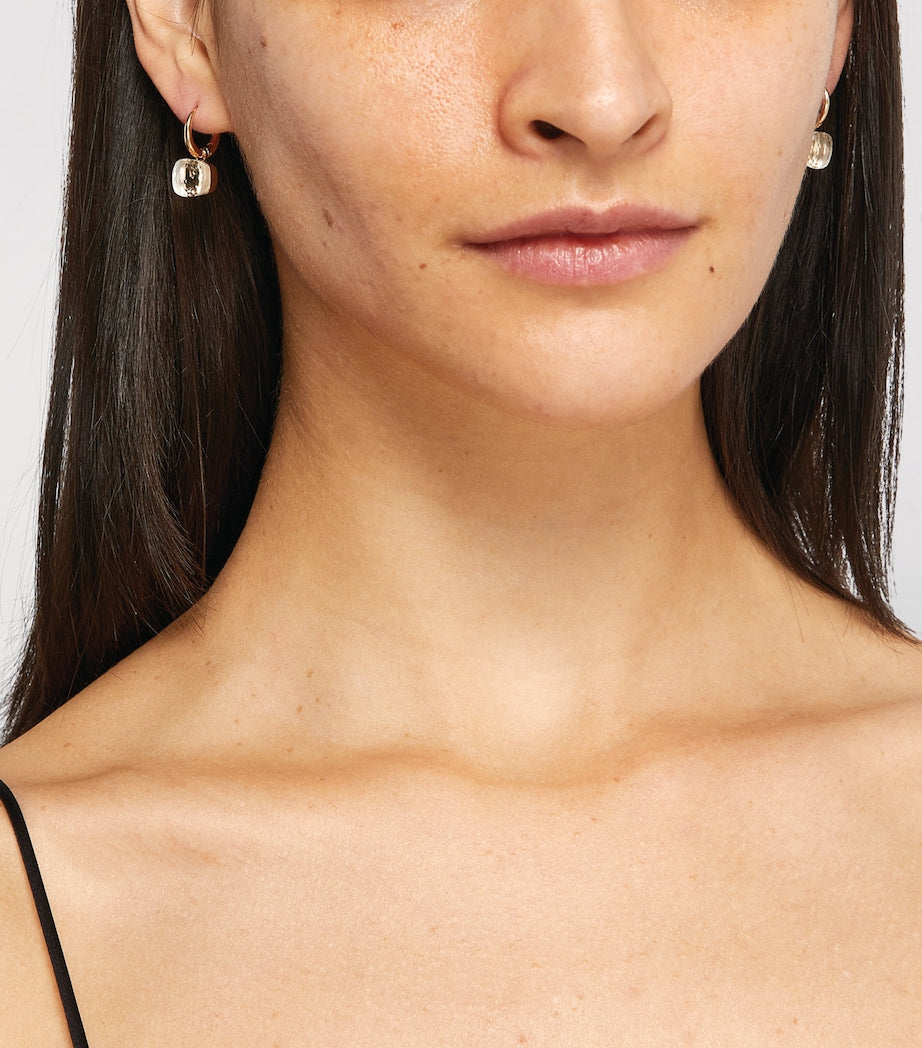 Pomellato rose gold and topaz Petit Nudo drop earrings (British brand)