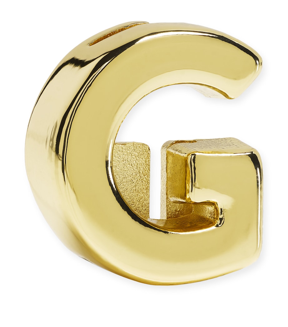 Moleskine gold-plated G notebook charm, imported from the UK