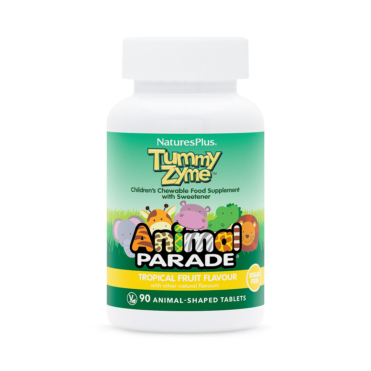 NaturesPlus Animal Parade Tummy Zyme chewable supplement for children - British product