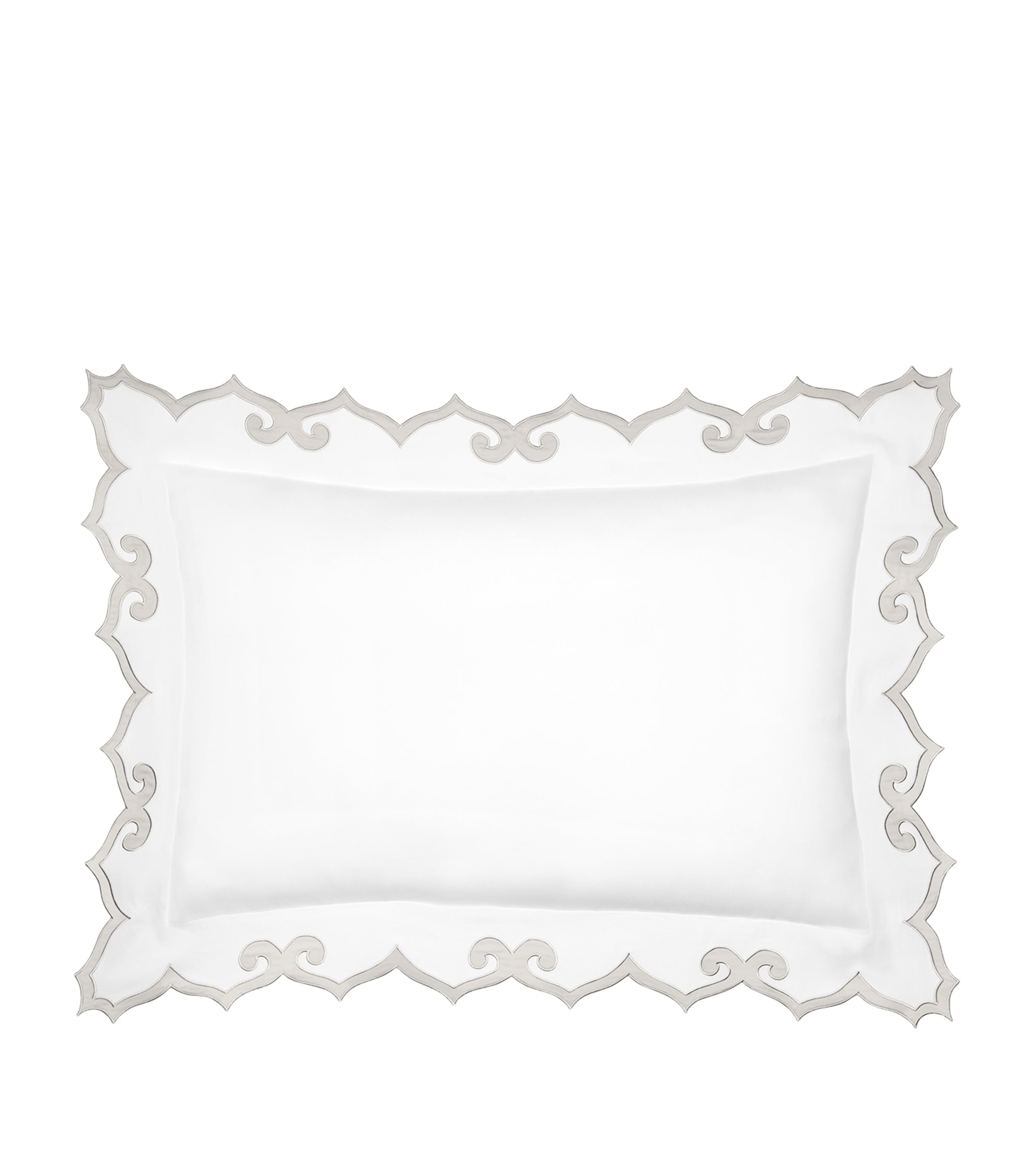 Pratesi standard pillow sham with ogee motif, 53cm x 66cm, imported from the UK