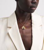 Emily P. Wheeler yellow gold diamond spiral necklace (British brand)
