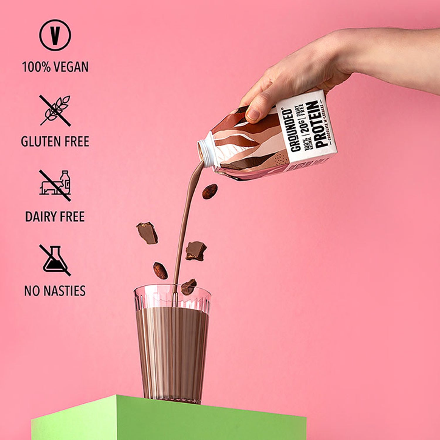 Grounded Protein Chocolate Shake 490ml, UK version