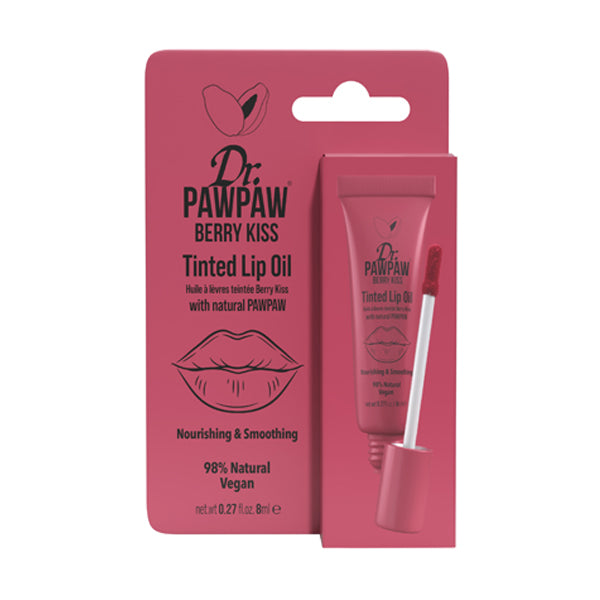DR.PAWPAW Berry Kiss Tinted Lip Oil 8ml (British brand)