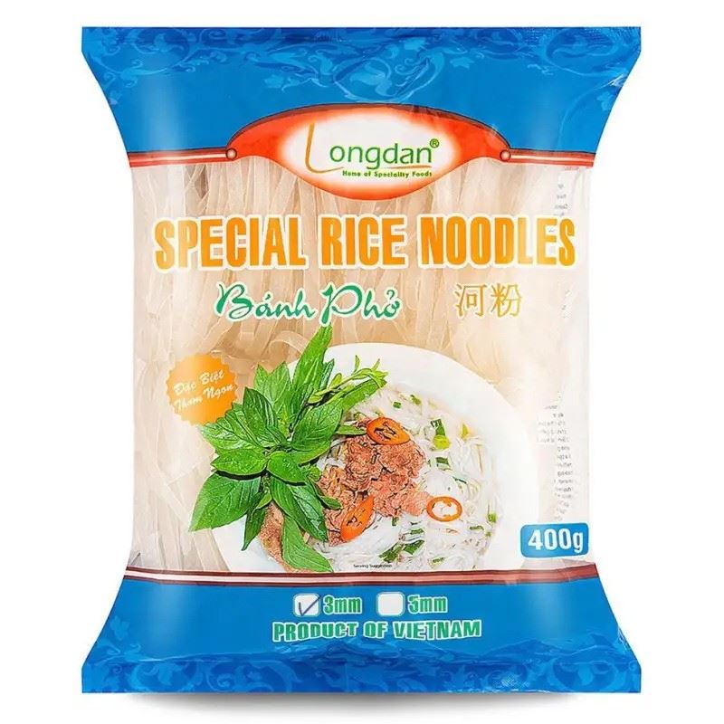 Longdan Special Rice Noodles 3mm - British product