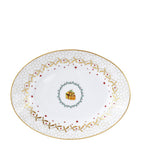 Bernardaud Noël Ravier porcelain serving dish 23cm x 12cm - British product