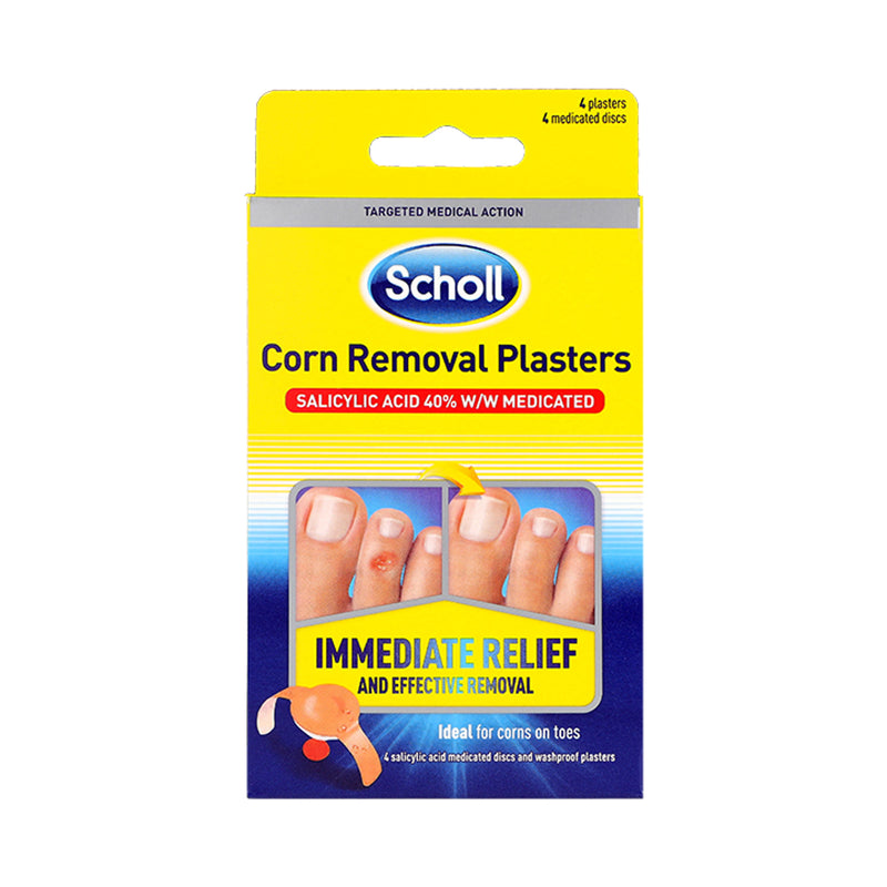 Scholl corn removal plasters 4 count, imported from the UK