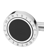 Montblanc stainless steel engraved cufflinks, UK version