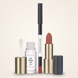 No7 Pro Artist Rose Couture Lip Kit 3 deler, importert fra Storbritannia