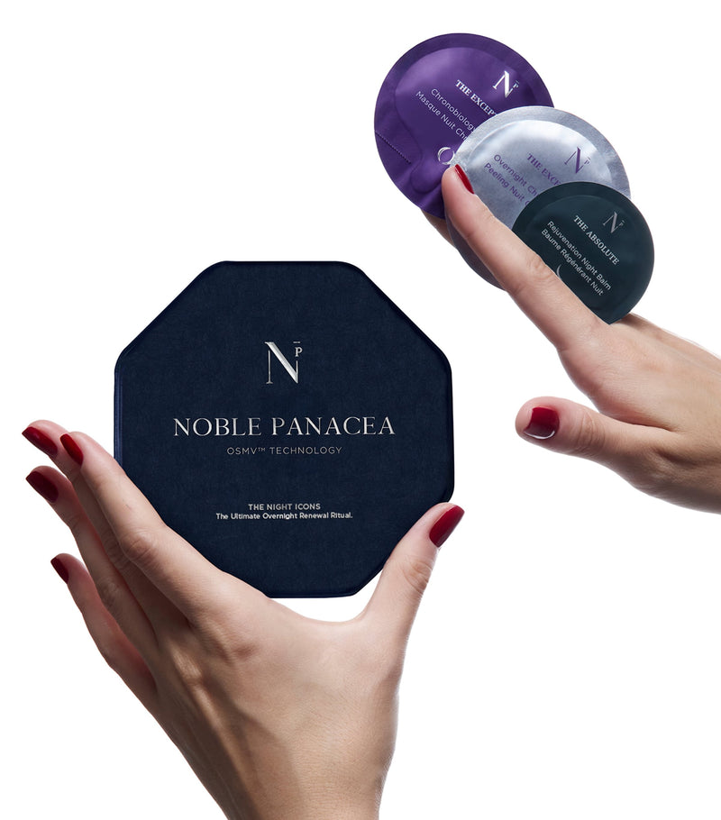 Noble Panacea Night Icons skincare gift set, imported from the UK