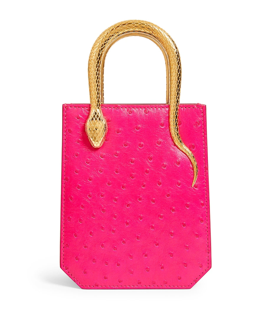 Bvlgari Ostrich Leather Serpentine cross-body bag, UK version