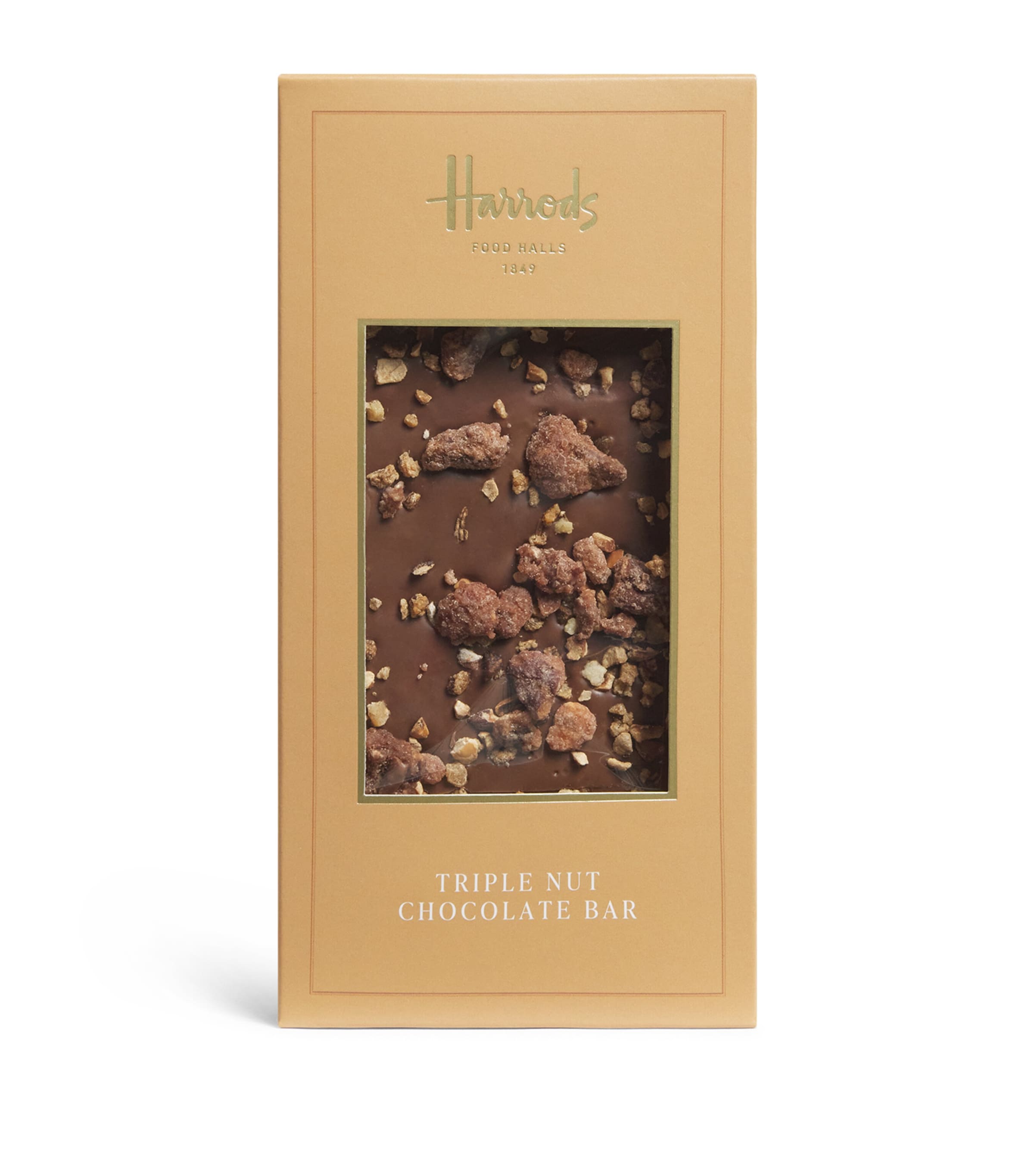 Harrods Triple Nut Topped Bar 90g, UK version