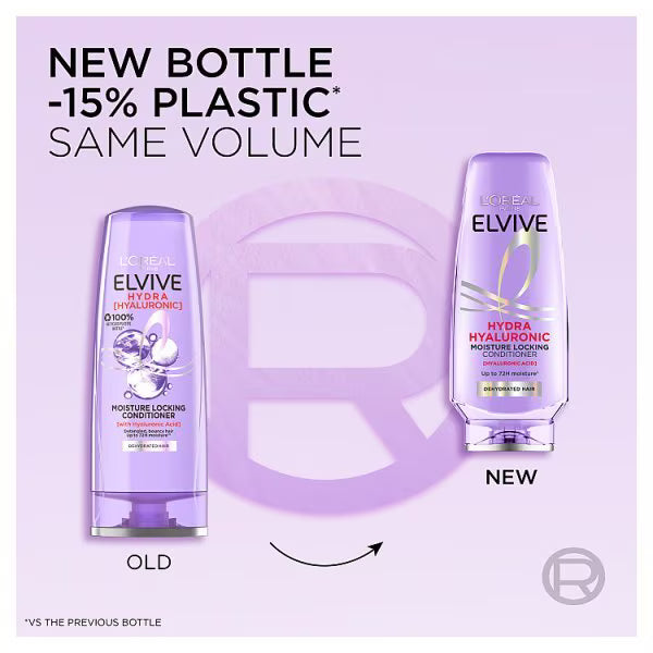 L'Oréal Paris Elvive Hydra Hyaluronic Conditioner 300ml, UK version