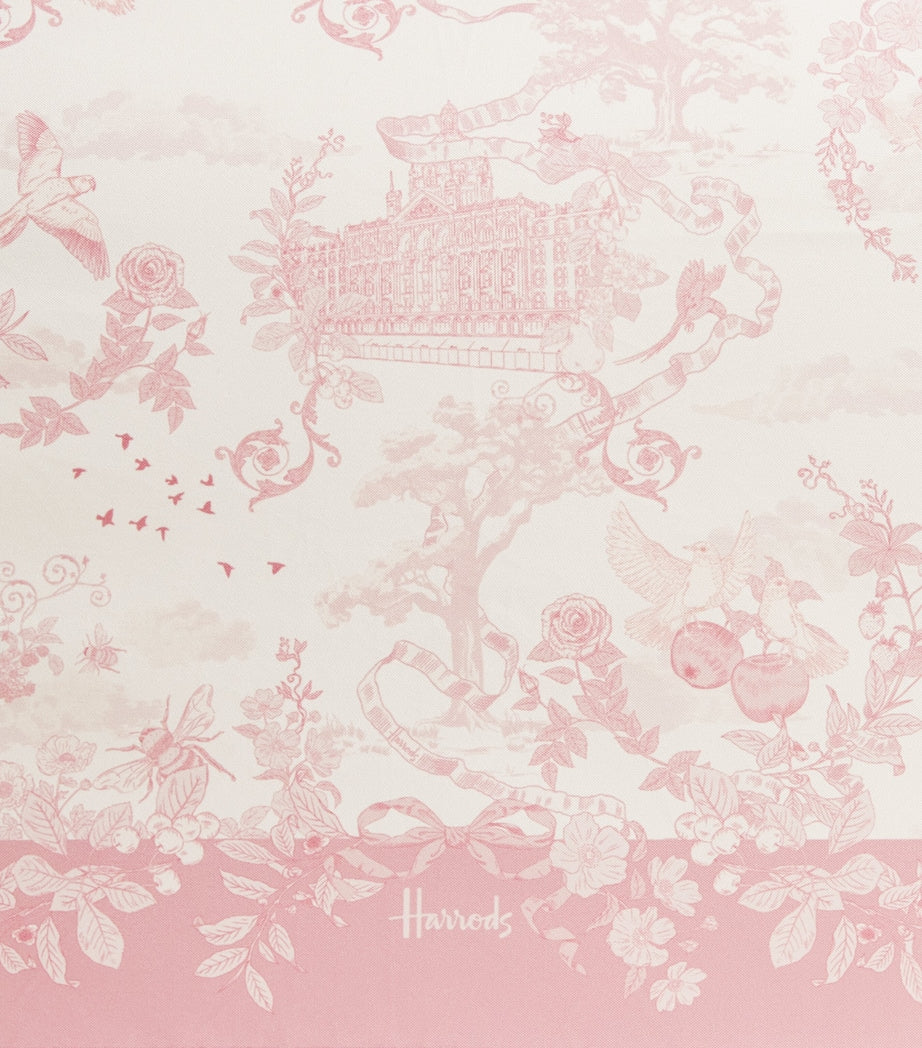 Harrods toile umbrella compact with slipcover (British brand)