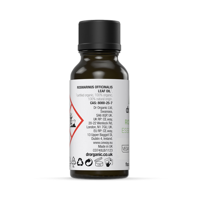 Dr Organic Huile essentielle pure de romarin pour aromathérapie 10ml