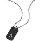 Police silver wire necklace for men - British product