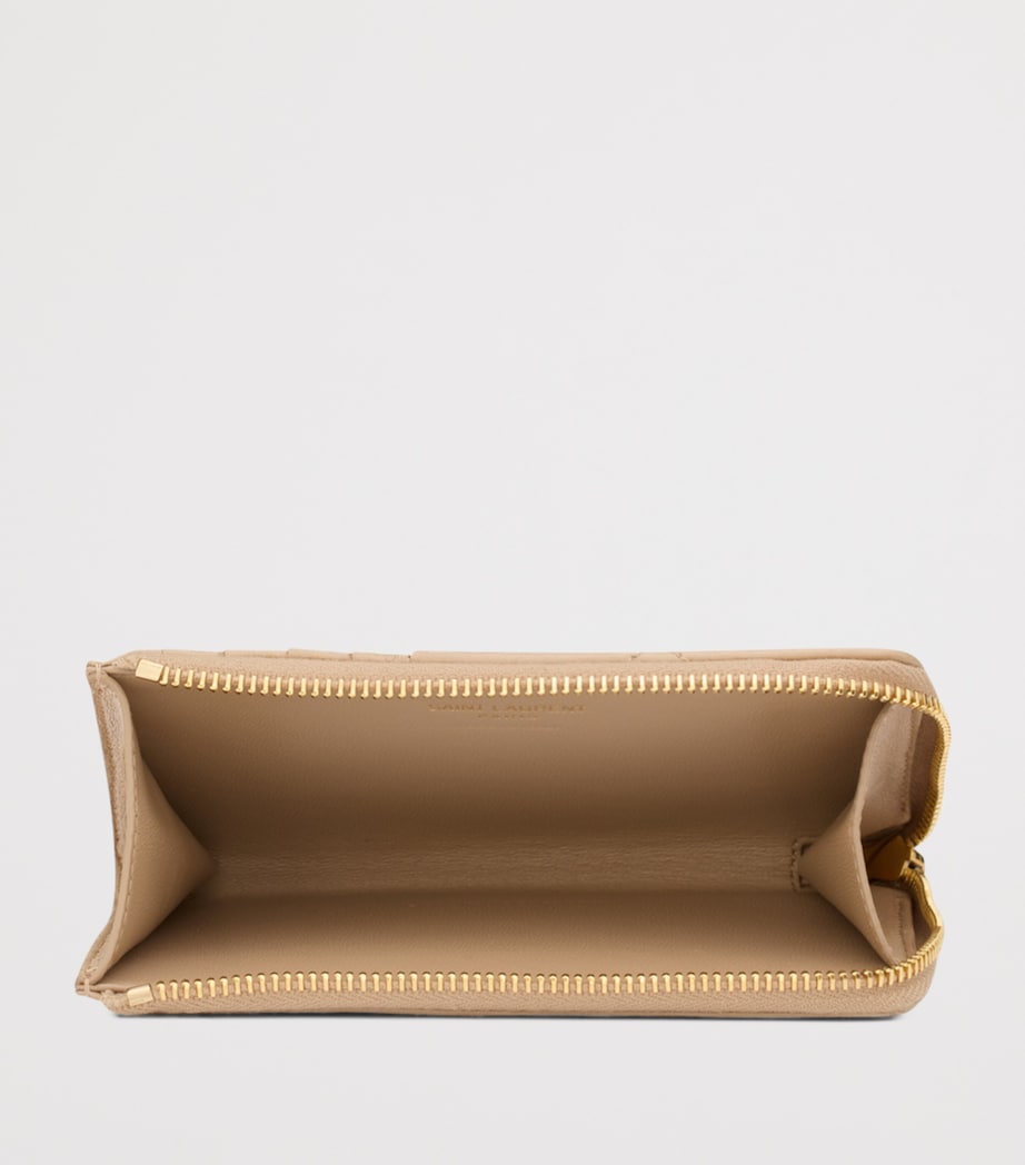 Saint Laurent matelassé zip-up card holder - British product